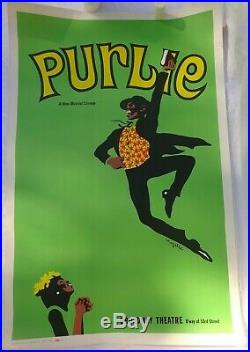 Exceedingly Rare Important Black Americana ORIGINAL POSTER Broadway Show, PURLIE