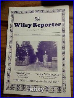 Extremely Rare 1930 Wiley College The Wiley Reporter Melvin B Tolson poems