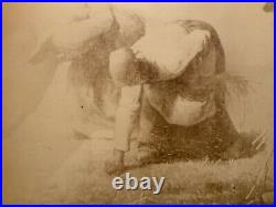 Extremely Rare Sepia Tone Photo On Canvas Of Slaves On SC Rice Plantation 1806