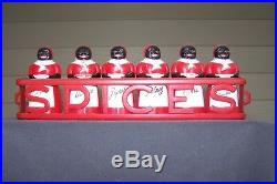 F&F Aunt Jemima Spice Set With Red Spice Rack Rare