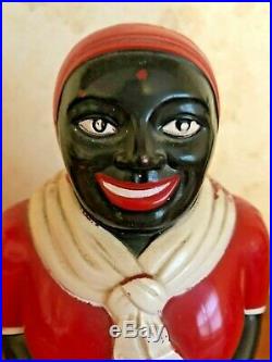 FANTASTIC F & F DAYTON, OH Black Americana Aunt Jemima Plastic Cookie Jar