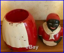 FANTASTIC F & F DAYTON, OH Black Americana Aunt Jemima Plastic Cookie Jar