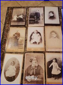 FIVE (5) Vintage Photo albums + 80 Antique Photos tintypes cdvs 1860 1915 NICE