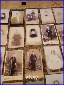 FIVE (5) Vintage Photo albums + 80 Antique Photos tintypes cdvs 1860 1915 NICE