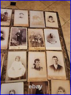 FIVE (5) Vintage Photo albums + 80 Antique Photos tintypes cdvs 1860 1915 NICE