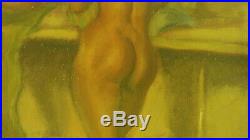 Female nude figure study 1942 oil painting art nude Philadelphia ship $ a guess