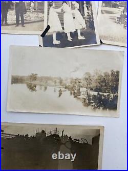 Found Photo Lot Fulton Indiana Great Lakes Family People Pics WWI Era 1918 300+