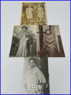 Four Photos African American Ladies Reminiscent of the 1940s