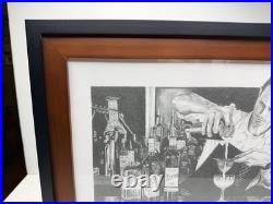 Framed Graphite Bartender Cocktail Bar Art Print Limited Edition Signed 2/10