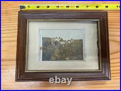 Framed Photo African American Black Men Women Kids Sharecroppers Picking Cotton