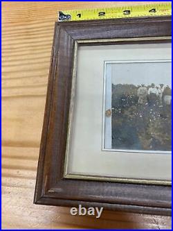 Framed Photo African American Black Men Women Kids Sharecroppers Picking Cotton