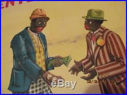 Franklyn's Entertainers Poster 1920's Black Memorabilia & Gambling Donaldson