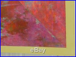G Caliman Coxe Vintage BIG Abstract Painting African American Modernist P OP ART