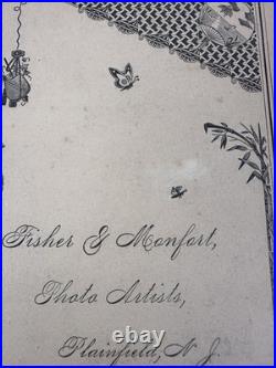GORGEOUS VICTORIAN AFRICAN AMERICAN YOUNG WOMAN CABINET CARD Fisher & Monfort NJ