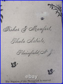 GORGEOUS VICTORIAN AFRICAN AMERICAN YOUNG WOMAN CABINET CARD Fisher & Monfort NJ