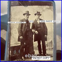 Genuine Ben Kilpatrick & Will Carver Outlaw Tintype Photo. OUTLAW PHOTOS HERE