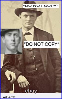 Genuine Ben Kilpatrick & Will Carver Outlaw Tintype Photo. OUTLAW PHOTOS HERE Genuine Ben Kilpatrick & Will Carver Outlaw Tintype Photo. OUTLAW PHOTOS HERE