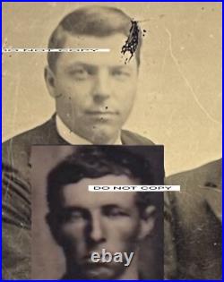 Genuine Billy The Kid & Regulator Gang Member Billy Wilson Tintype Photo