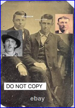 Genuine Billy The Kid & Regulator Gang Member Billy Wilson Tintype Photo