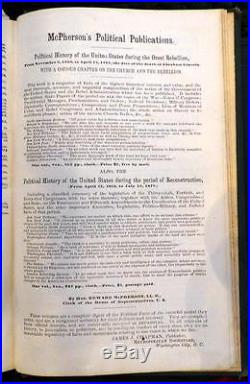 George Washington Williams copy of History of the Reconstruction, 1880, Sgnd 3X, VG