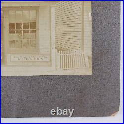 Girls Bicycle Millinery Toms River Cabinet Card c1902 Photo New Jersey Shop A218