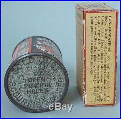 Great Pair Sample Tins Gold Dust & Fun To Wash Nos, Full, Great Black Americana