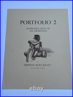 H Kofi Bailey Print Set BLACK AMERICANA COLLECTION FAMOUS PORTRAIT Listed Rare