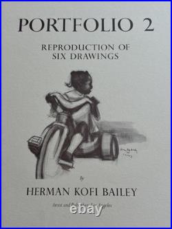 H Kofi Bailey Print Set BLACK AMERICANA COLLECTION FAMOUS PORTRAIT Listed Rare