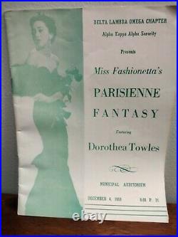 HBCU College's 1959 AKA Miss Fashionett's PARISIENNE FANTASY Dorothea Towles