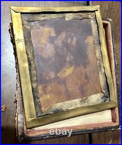 Handsome Young Man Wearing 1/6 Daguerreotype Photo Old Seals Possible ID'd Miner