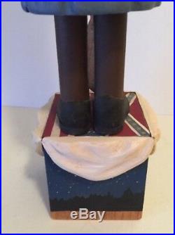 Harriet Tubman Black Americana Folk Art Hand Carved Figure Crate Prospects