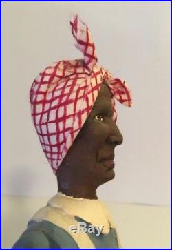 Harriet Tubman Black Americana Folk Art Hand Carved Figure Crate Prospects