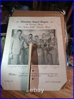 Hbcu College Rare Silverstone Gospels Singers VICTORIA TEXAS