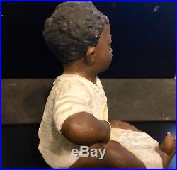 Heubach Black Boy Eating Porridge Figurine