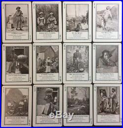 Historic Museum Quality Black Americana Antique Game Child Photo Playing Cards