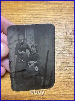 Historic Original Tintype Photo Helen Keller and Anne Sullivan Tuscumbia Alabama