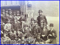 Historical 1877 Columbia University CLASS Cabinet PHOTO with 1st African GRADUATE