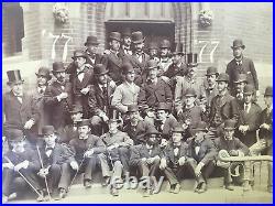 Historical 1877 Columbia University CLASS Cabinet PHOTO with 1st African GRADUATE