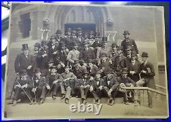 Historical 1877 Columbia University CLASS Cabinet PHOTO with 1st African GRADUATE