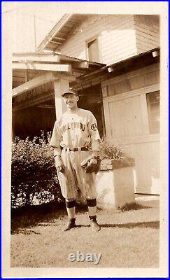 Hollywood Stars Pacific Coast League Baseball Mustache Player 1927 Vintage Photo