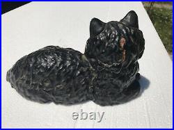 Hubley Black Cat Cast Iron Doorstop #1248