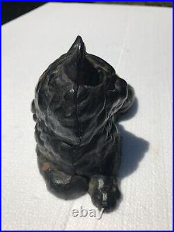Hubley Black Cat Cast Iron Doorstop #1248