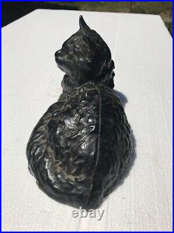 Hubley Black Cat Cast Iron Doorstop #1248