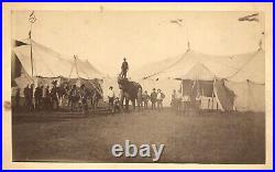 Hudson & Shadle Cabinet Photograph of Circus Workers, Algona Iowa 1888-1894