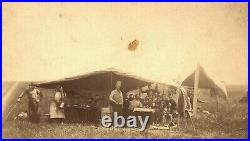 Hudson & Shadle Cabinet Photograph of Circus Workers, Algona Iowa 1888-1894