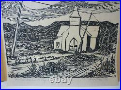 Ina Annette Woodblock Print, In Cimarron Valley 1939