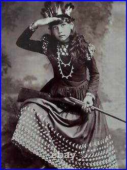 Indian Maiden Sharpshooter by Anton H. Gentzell Chicago Photographer