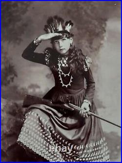 Indian Maiden Sharpshooter by Anton H. Gentzell Chicago Photographer