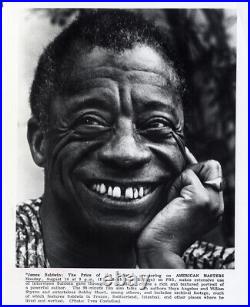 JAMES BALDWIN 1989 Set of 2 photos of African American writer and activist