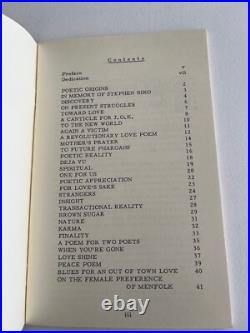 JAMES KWAME CLAY SIGNED Spirit Songs A Poembook Cincinnati 1981 Black Poetry